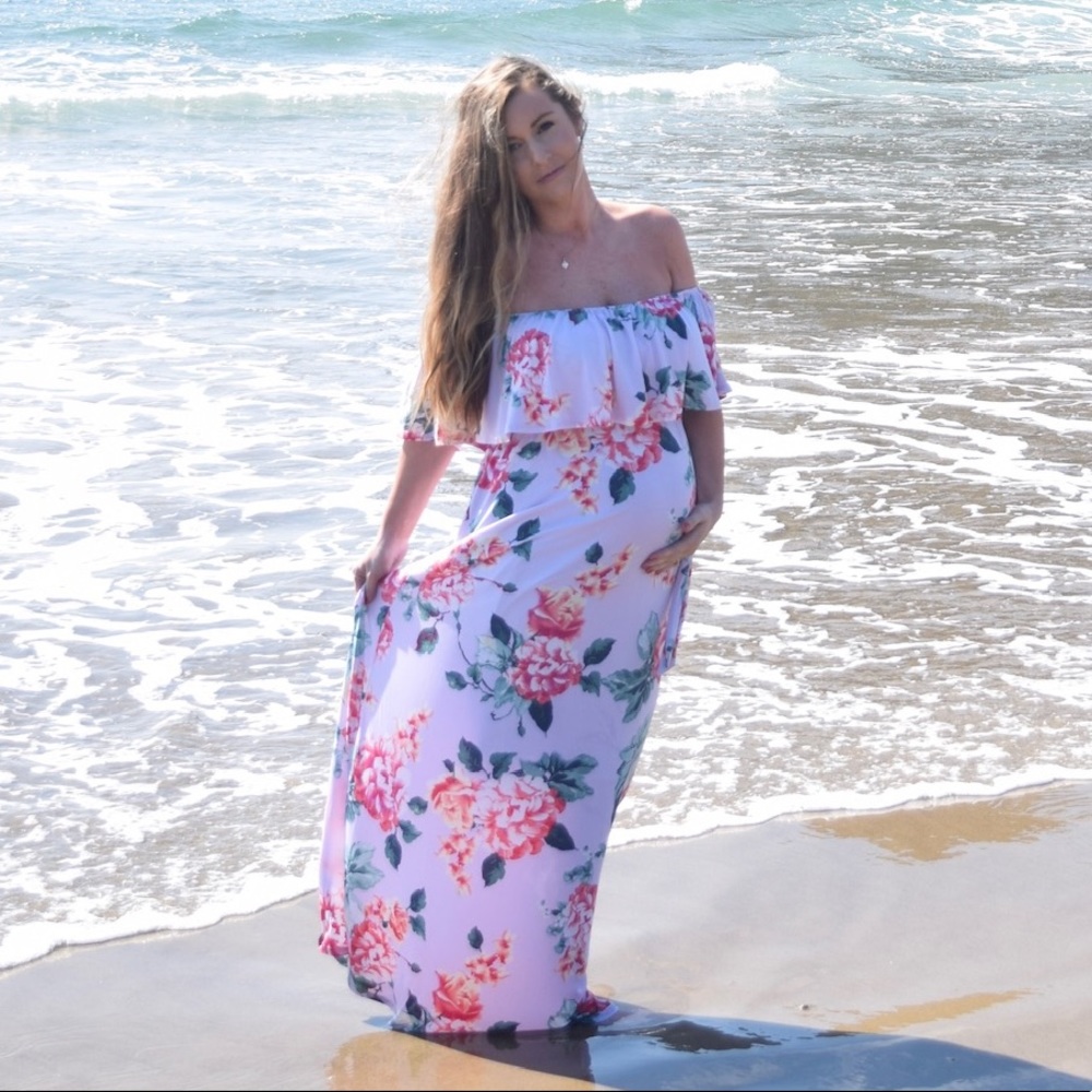 Pink Blush Maternity Dress- Small